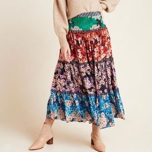 Beautiful Tiered Anthropologie Skirt Size 2